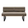 Sitzbank Canon in Hellbraun - Hellbraun/Schwarz, KONVENTIONELL, Holz/Textil (160/85/60cm) - Based