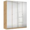 DULAP REFLECT - argintiu/stejar Artisan, Modern, material pe bază de lemn (181/210/54cm)