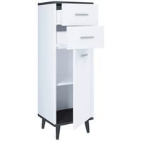 Midischrank Landos ca. 32x97 cm Anthrazit/Weiß - Anthrazit/Weiß, MODERN, Holzwerkstoff/Kunststoff (32/97/28cm) - MID.YOU