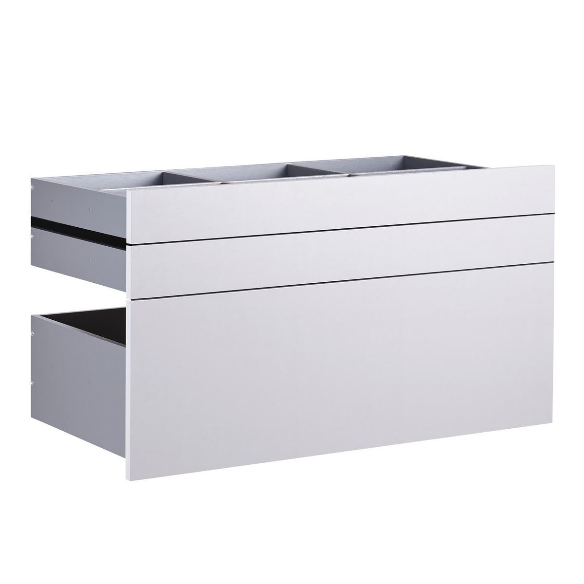 Set Ladica Unit - svijetlo siva, Moderno, drvni materijal (91/50,3/47cm) - Based