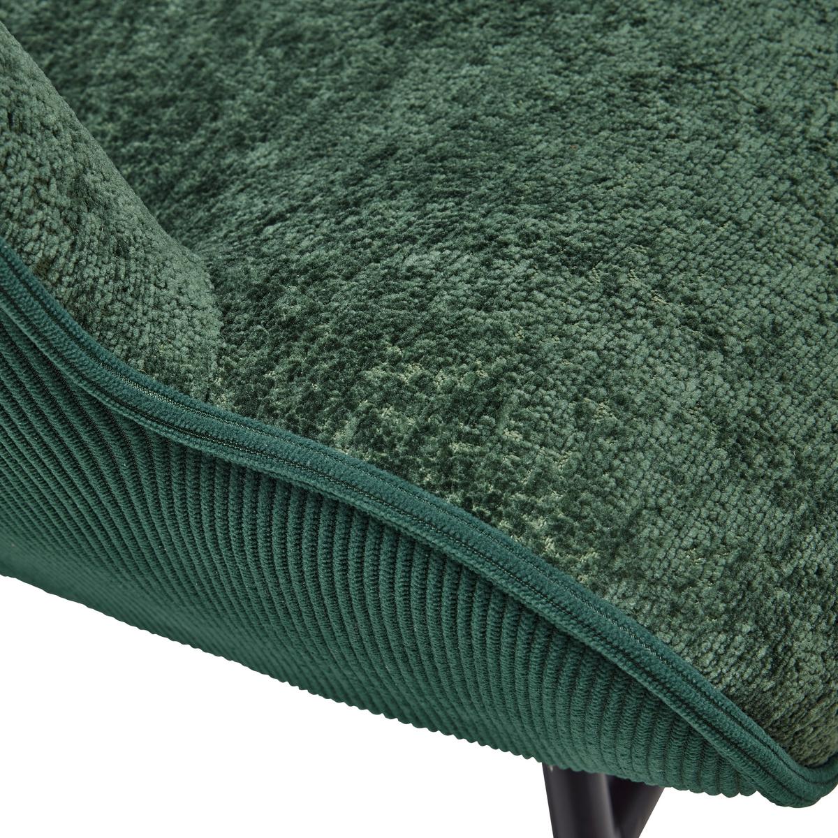 Schaukelstuhl Rock Grün/Schwarz - Schwarz/Grün, MODERN, Holz/Textil (66/90/77cm) - Mömax