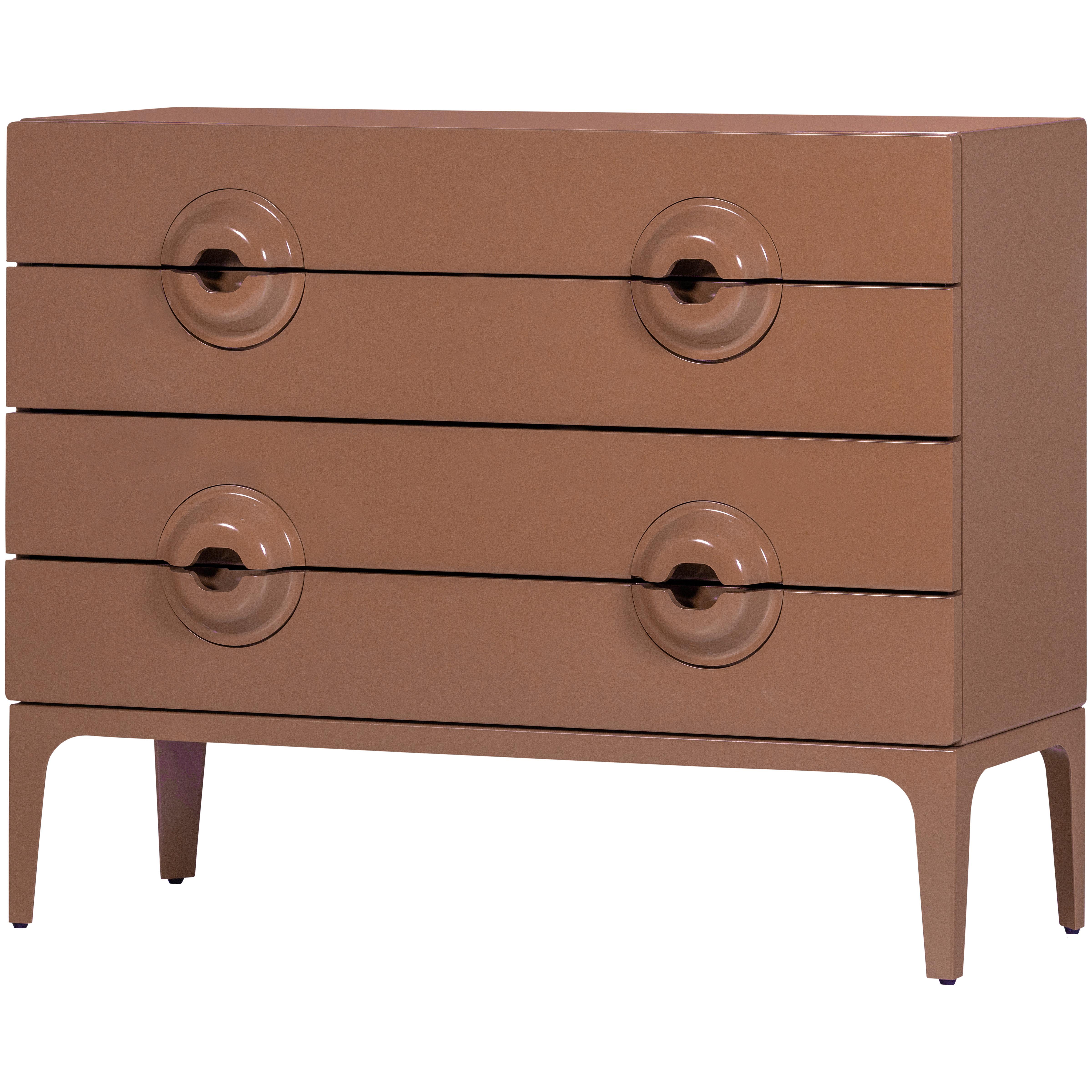 Kommode Merge Altrosa B: 110 cm - Altrosa, Design, Holz/Metall (110/89/44cm) - Livetastic