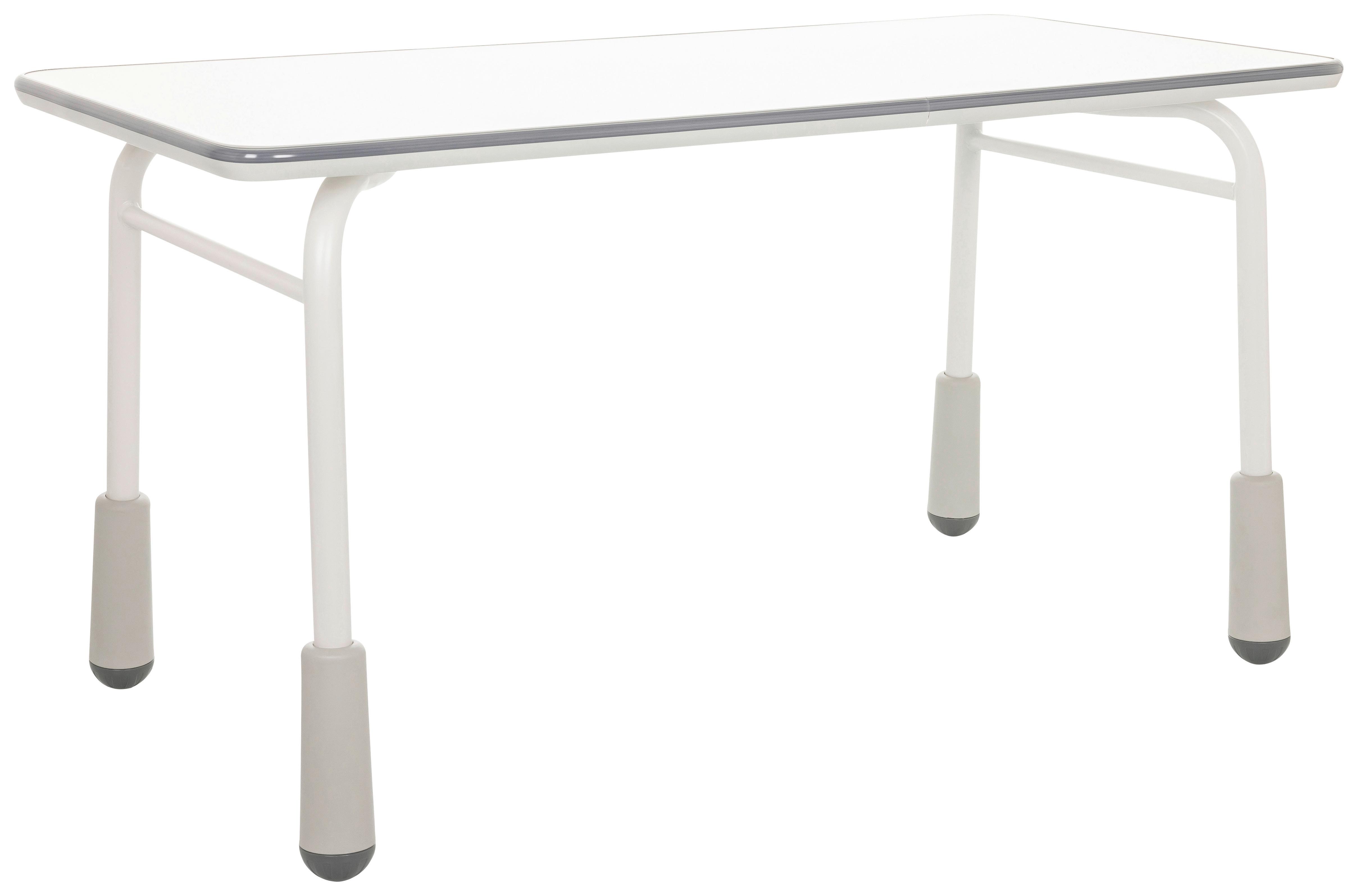 Jugenddschreibtisch Kid Gro T ca.120x58-67x60cm Hellgrau - Hellgrau, Basics, Holzwerkstoff/Metall (120/58-67/60cm) - MID.YOU