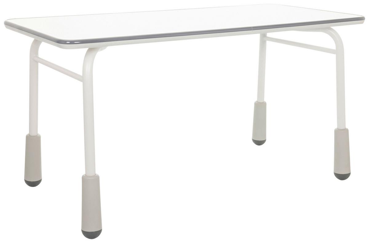 Jugenddschreibtisch Kid Gro T ca.120x58-67x60cm Hellgrau - Hellgrau, Basics, Holzwerkstoff/Metall (120/58-67/60cm) - MID.YOU