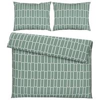 Posteljina Brigg 200x200/2x60x80 Cm - svijetlo zelena/crna, tekstil (200/200cm) - Modern Living