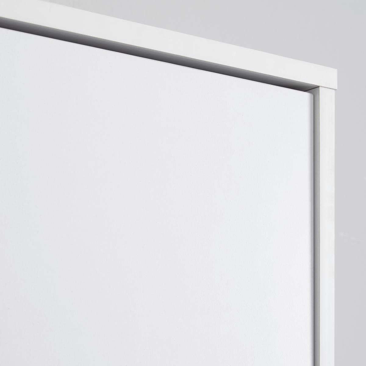 DREHTÜRENSCHRANK in Weiss "Ludo" - Weiss/Naturfarben, Modern, Holz/Metall (60/180/40cm) - Bessagi Home