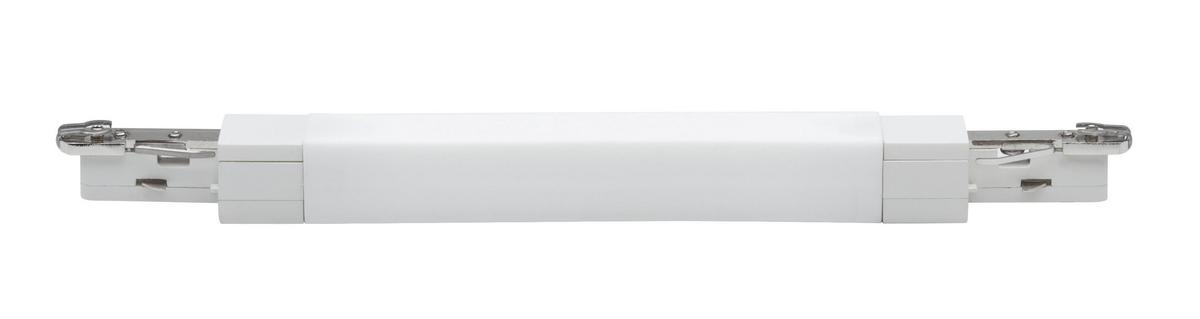 Schienensystem-Verbinder Flex II in Weiß/Chromfarben - Chromfarben/Weiß, Design, Kunststoff/Metall (22,7/1,8/1,8cm) - Paulmann