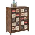 Kommode Naturfarben/multicolor - Multicolor/Braun, Holz/Holzwerkstoff (77/93/38cm) - MÖMAX modern living