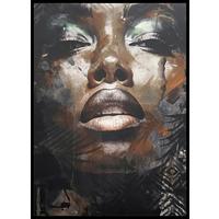 Keilrahmenbild Denise in Schwarz ca. 60x90cm - Schwarz, MODERN, Holzwerkstoff/Kunststoff (60/90cm) - Premium Living