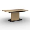UTDRAGBART BORD AMADO - svart/ekfärgad, Modern, metall/trämaterial (160-200/90/76cm) - Bessagi Home