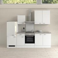 Kuhinjski Blok Brez Aparatov Wito, Bela - barve nerjavečega jekla/bela, Konvencionalno, umetna masa/leseni material (270cm) - FlexWell