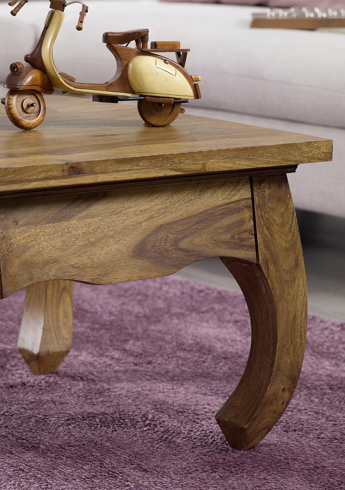 Couchtisch Opium in Sheeshamfarben Echtholz - Sheeshamfarben, Design, Holz (60/60/40cm) - MID.YOU