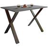 ESSTISCH XONA - Anthrazit/Schwarz, Basics, Holzwerkstoff/Metall (80/50/76cm) - MID.YOU