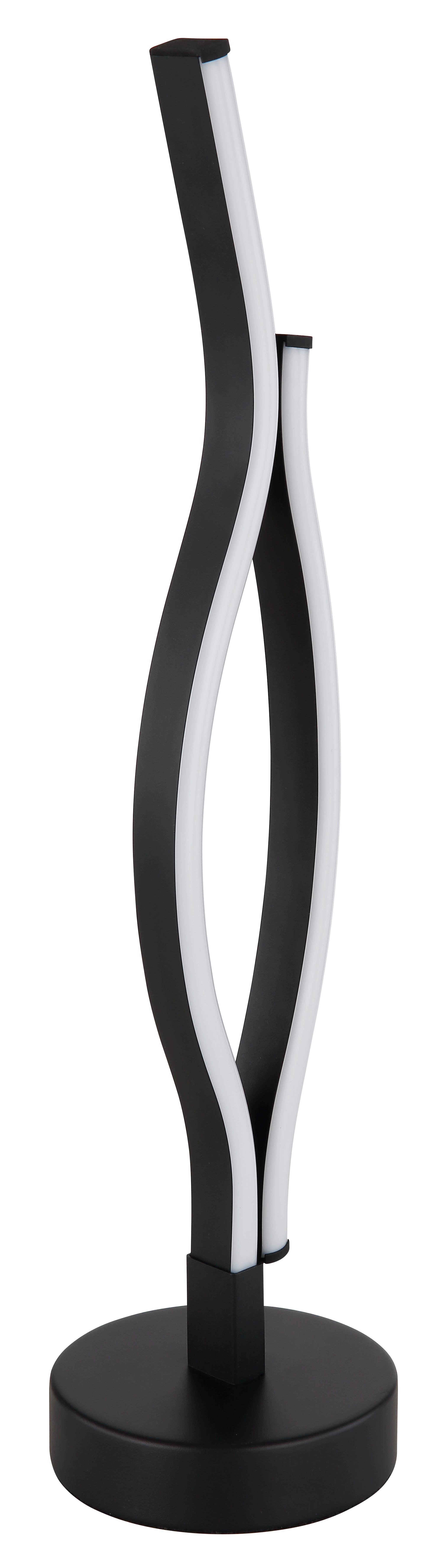 LED-TISCHLEUCHTE 67206T GERONIMO - Weiss/Schwarz, Design, Kunststoff/Metall (12/47cm) - Globo