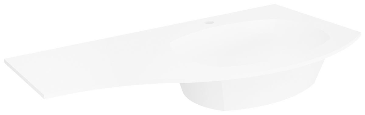 Mosdókagyló Armonia - fehér, Modern, kő (104/14/51cm)