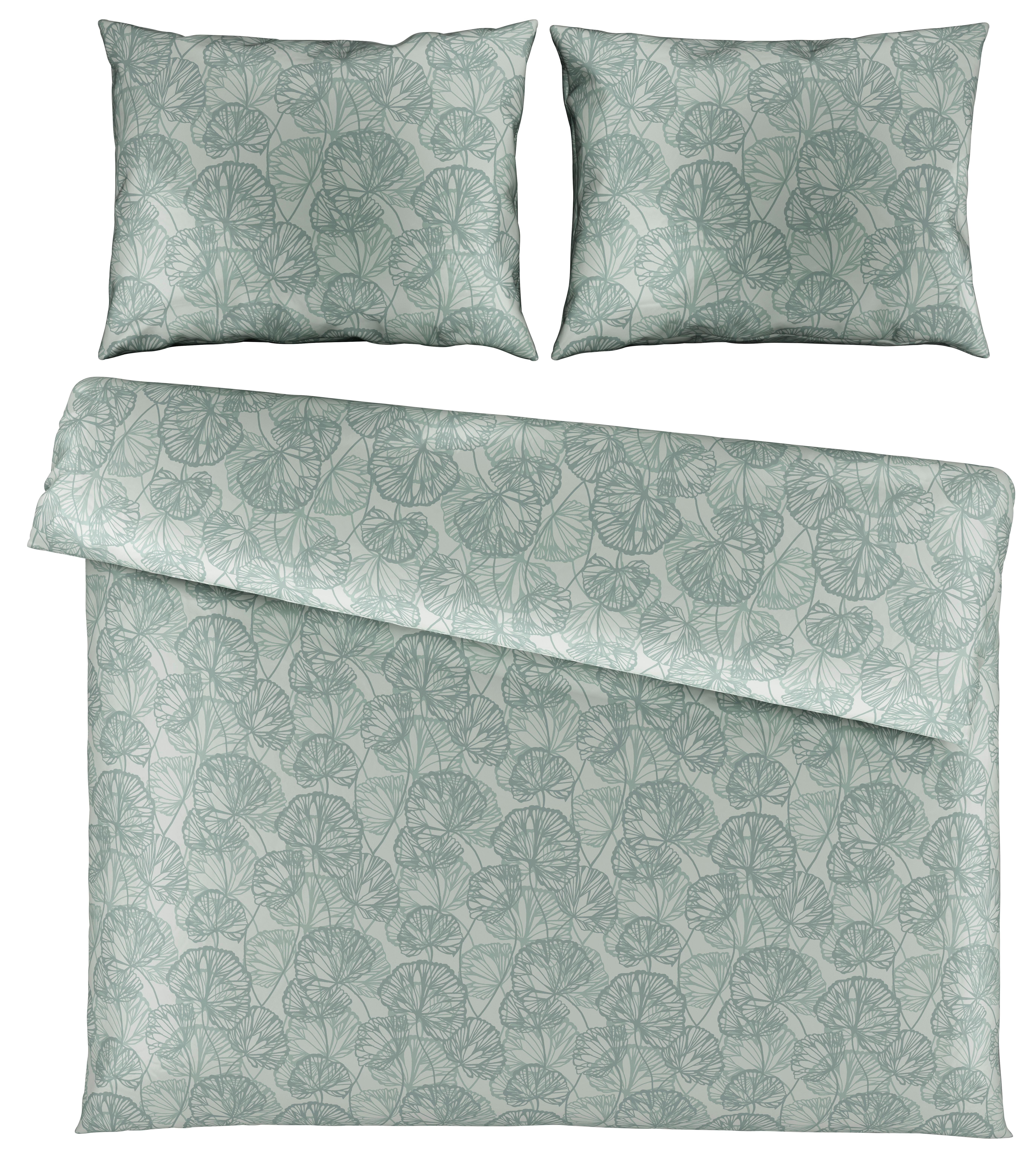 Posteljina Ethens 200x200/2x60x80 Cm - zelena, tekstil (200/200cm) - Modern Living