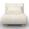 SCHLAFSESSEL BELLA - Creme/Naturfarben, MODERN, Holz/Textil (85/76/84cm) - Bessagi Home