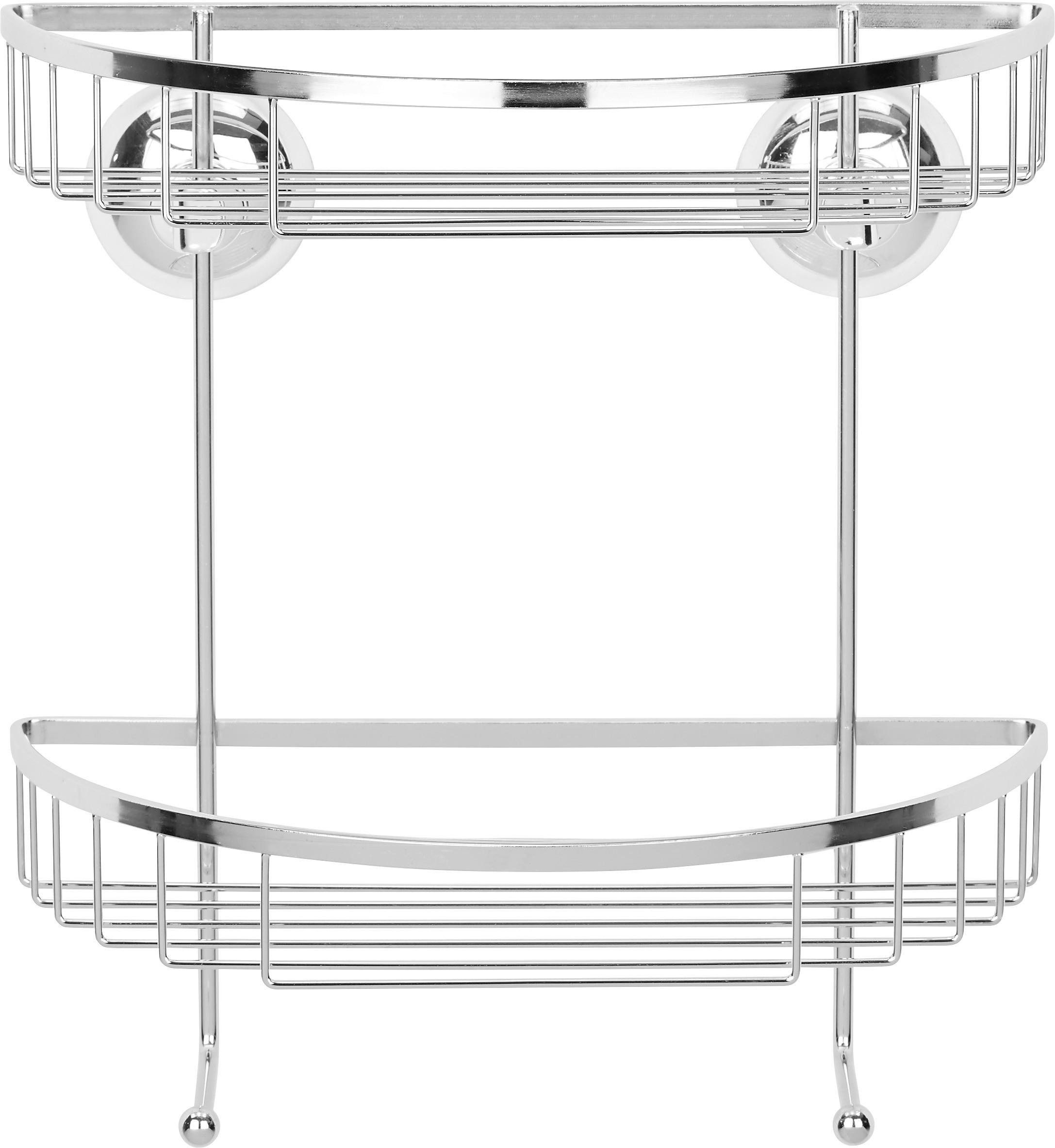 Duschregal in Chromfarben - Chromfarben, Metall (24/25,50/14cm) - Mömax