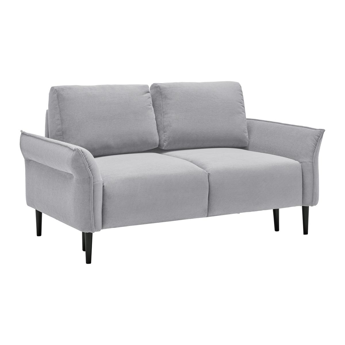 2-Sitzer-Sofa Custom Dunkelgrün - Dunkelgrün/Schwarz, MODERN, Holz/Textil (150/85/92cm) - Mömax