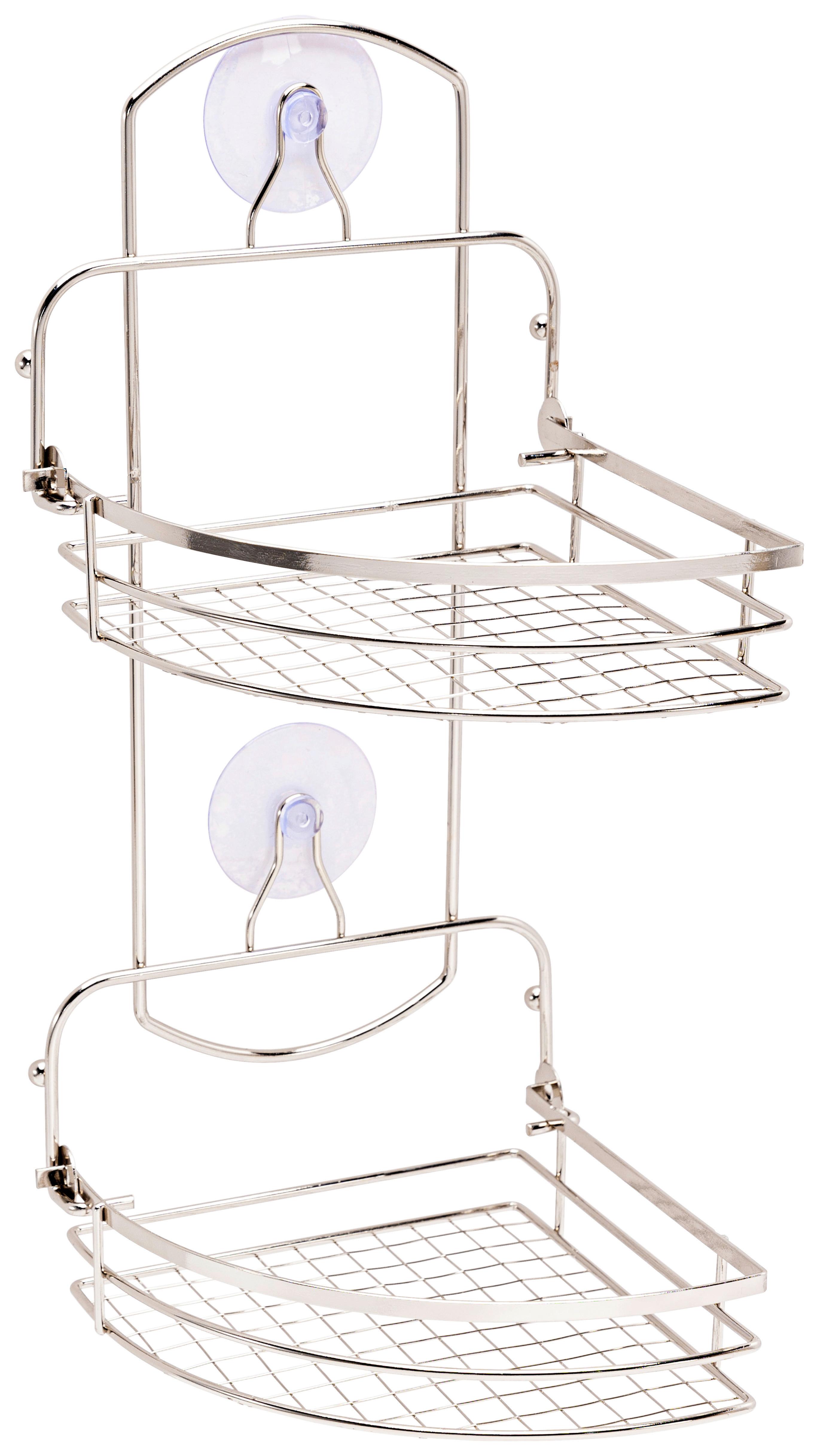 Etajeră Nizza - culoare crom, Konventionell, metal (15/27/15cm) - Ondega