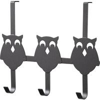Cuier perete cu cârlige Eule 3 - negru, metal (32/25/8,2cm) - Modern Living
