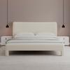Oblazinjena Postelja Valion, Slonokoščene Barve, 160x200 - barve hrasta/slonova kost, Moderno, kovina/tekstil (160/200cm) - Bessagi Home