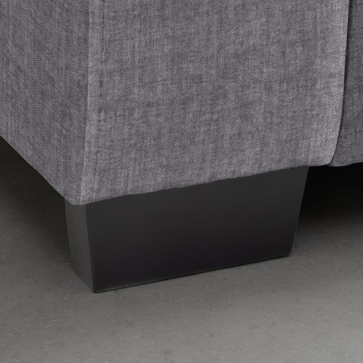 Bigsofa Matteo Silberfarben - Silberfarben/Schwarz, MODERN, Holz (246/93/124cm) - Based
