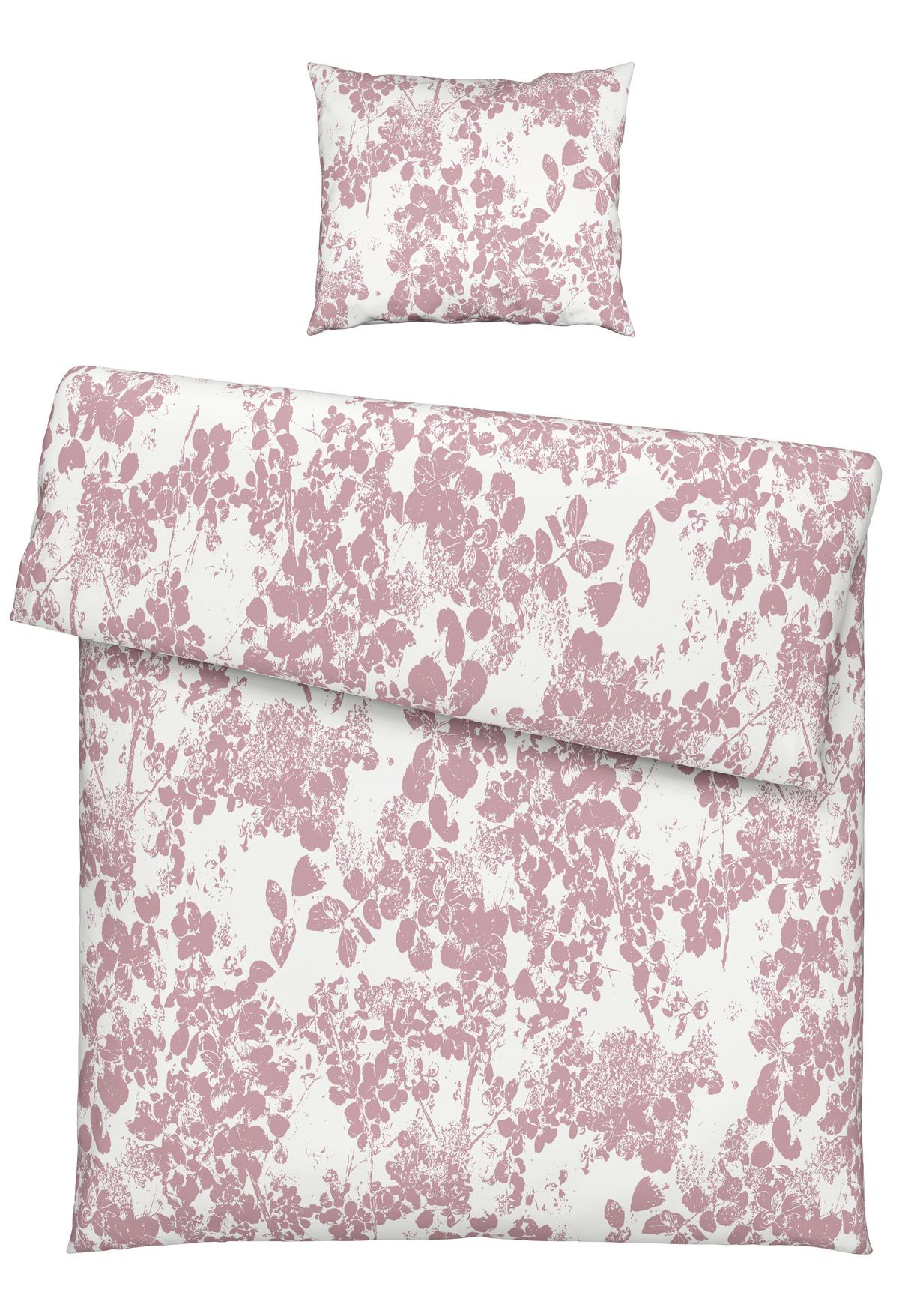 BETTWÄSCHESET SKUGGAN - Rosa, Romantik / Landhaus, Textil (160/210cm) - Modern Living