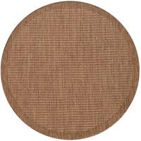 Outdoorteppich Giza Braun Ø ca. 120cm - Braun, Basics, Textil (120cm) - Novel