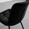 STOL SURI - svart, Modern, metall/trä (46/87/59cm) - Bessagi Home
