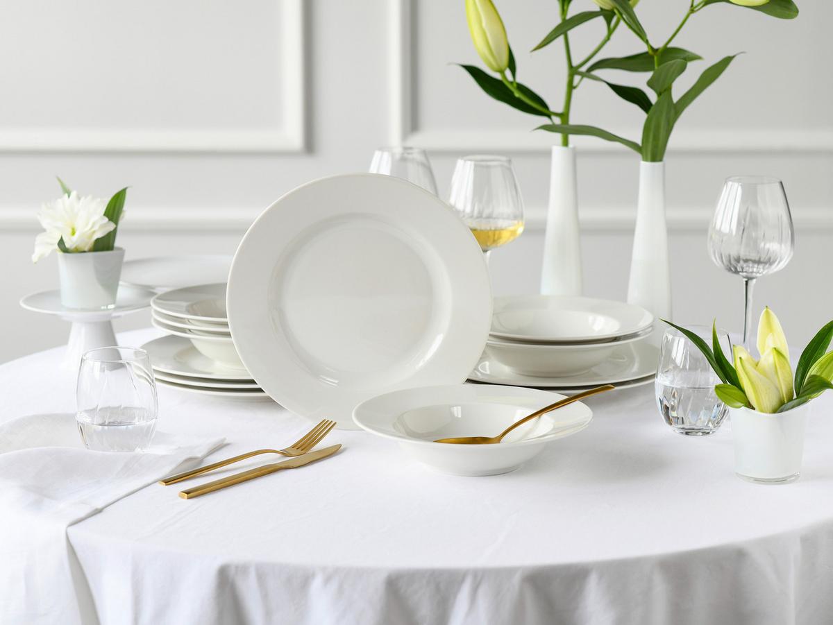 Étkészlet 24912 Venice Creme - krémszínű, Basics, kerámia - Creatable
