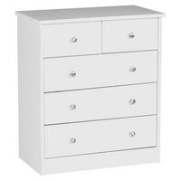 Kommode Pure ca. 60x70x35 cm Weiß - Alufarben/Weiß, KONVENTIONELL, Holzwerkstoff/Metall (60/70/35cm) - MID.YOU