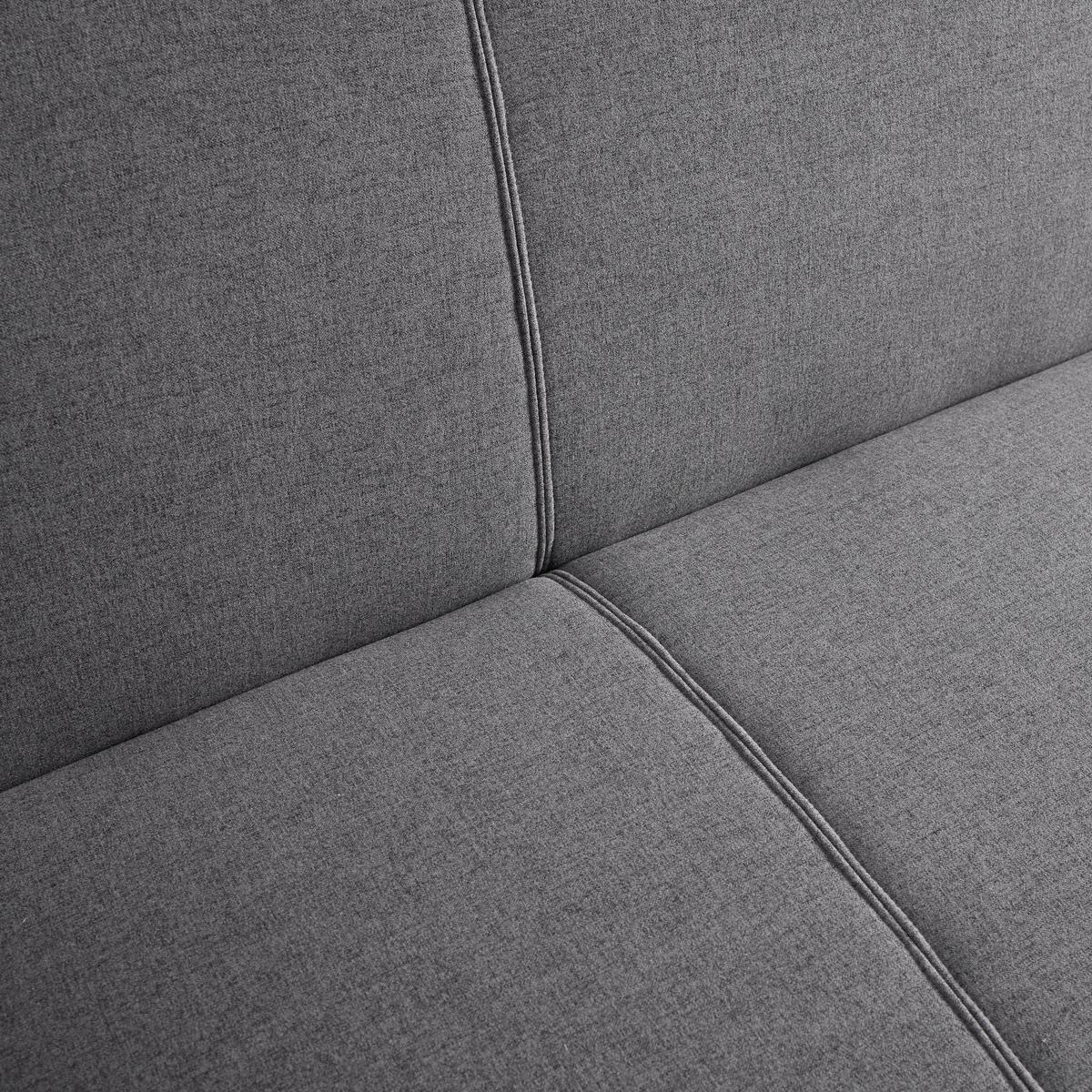 Schlafsofa Ben Grau Webstoff - Goldfarben/Grau, MODERN, Holz/Textil (186/82/85cm) - Bessagi Home