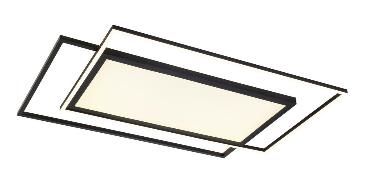 LAMPA SUFITOWA LED CEDRIK - czarny, Modern, tworzywo sztuczne/metal (79/49/5cm) - Bessagi Home