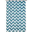 Zuhanyfüggöny Chevron - Türkiz/Fehér, Lifestyle, Textil (180/200cm) - Mömax modern living
