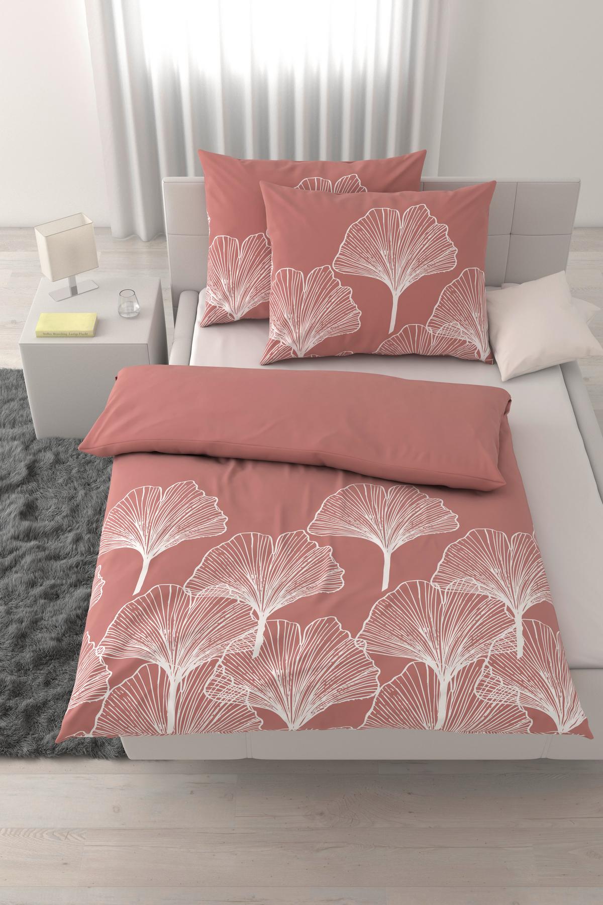 Lenjerie de pat Noa cca. 200x220/2x50x70cm - alb/roz antic, textil (200/220cm) - Mömax