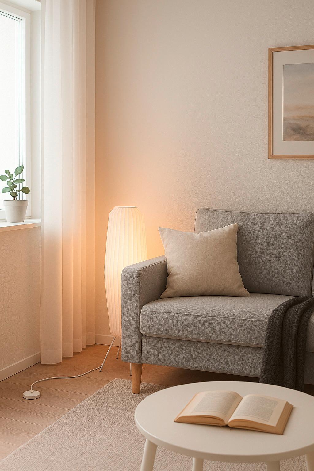 LAMPA STOJĄCA 98998L05 JUNE STA1 - biały, Trend, metal/papier (33/110cm) - Brilliant