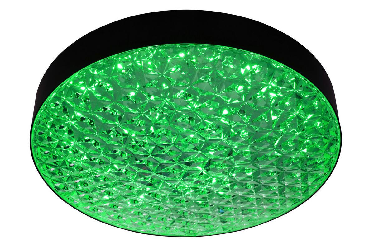LAMPA SUFITOWA LED BRESCIA - przejrzysty/czarny, Trend, tworzywo sztuczne (50/12cm) - Novel