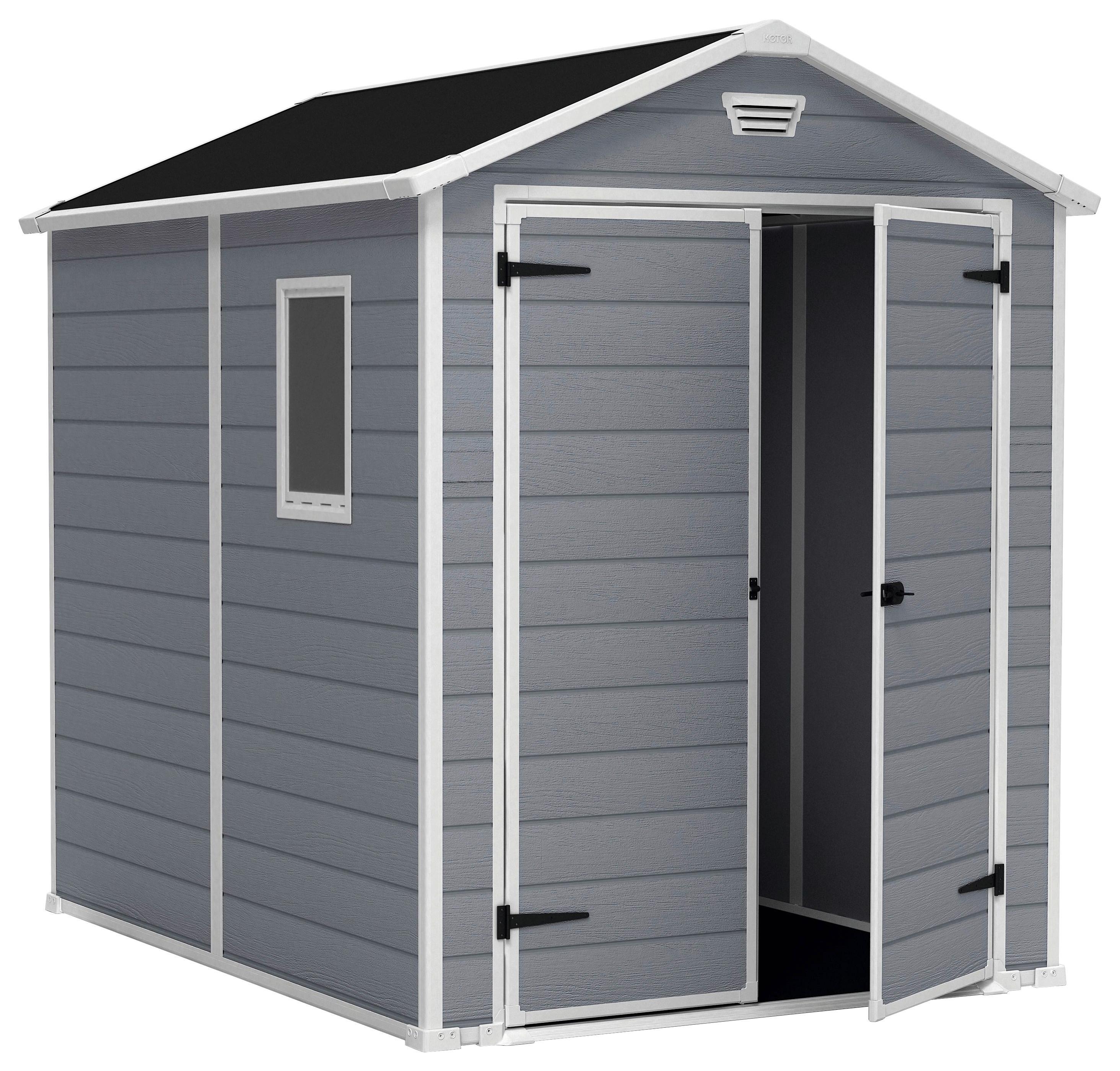 Kerti Ház Manor 6x8 - szürke, műanyag (185.8/227/236.8cm) - Keter