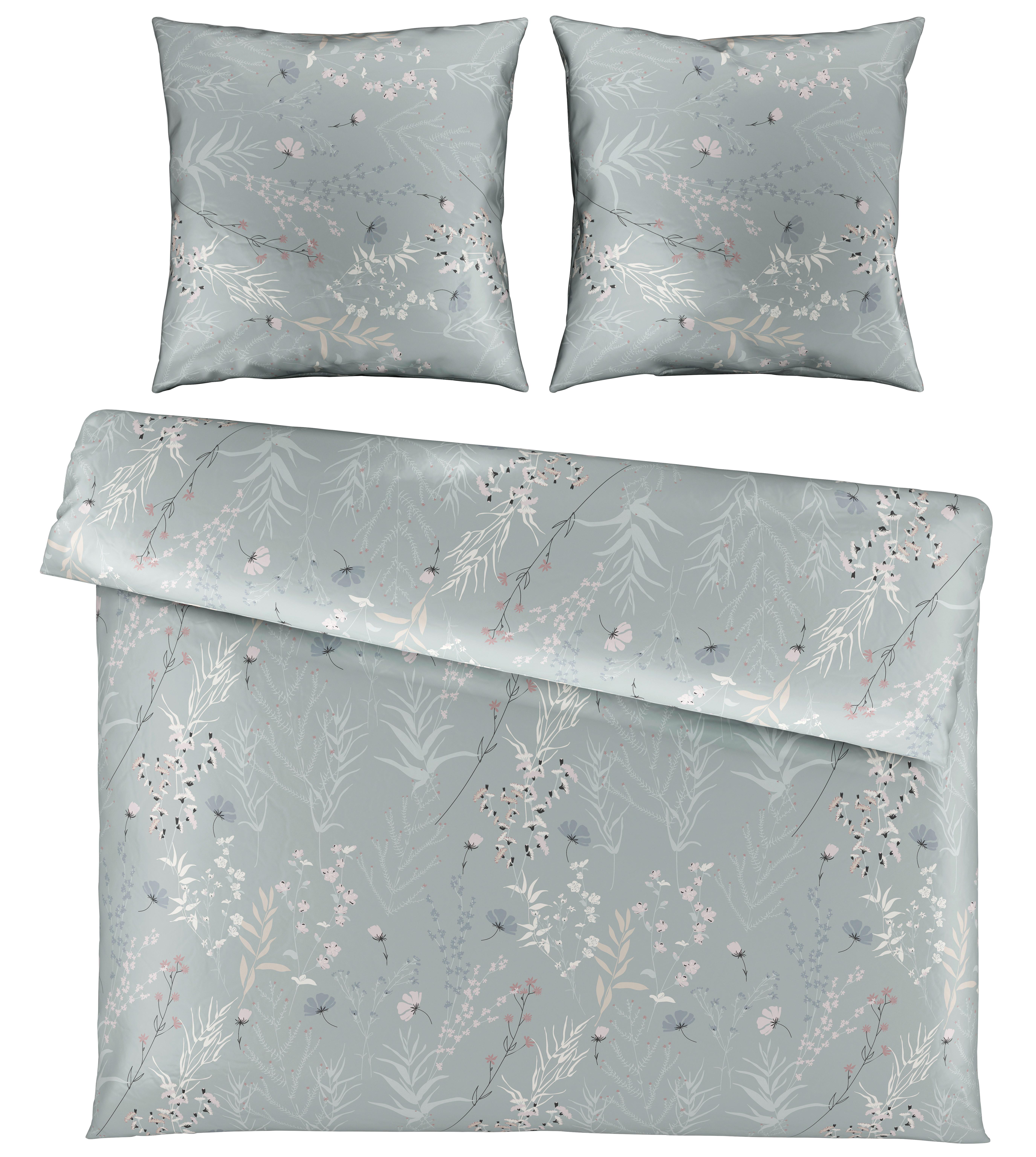 Bettwäsche Lina XXL Grau ca. 200x200cm - Grau, KONVENTIONELL, Textil (200/200cm) - Mömax