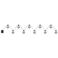 LICHTERKETTE 29830-10 IN-OUTDOOR - Klar/Schwarz, Konventionell, Kunststoff (230/8/10cm) - Globo