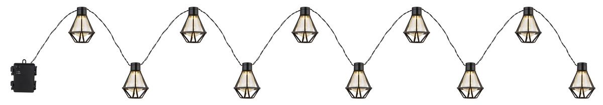 LICHTERKETTE 29830-10 IN-OUTDOOR - Klar/Schwarz, Konventionell, Kunststoff (230/8/10cm) - Globo