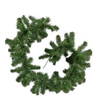 GIRLANDA CHOINKOWA 9680451 - 680451 - zielony, Basics, tworzywo sztuczne/metal (25/270cm) - X-Mas