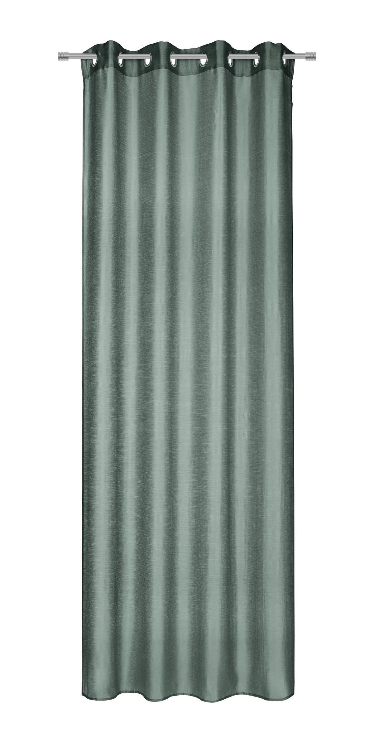Ösenvorhang Dolly ca. 140x245cm - Grün, Textil (140/245cm) - Modern Living