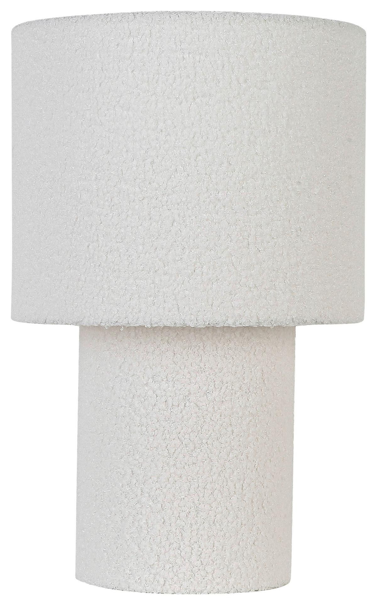 Tischleuchte Stofli Naturfarben/Weiß max. 40 Watt - Naturfarben/Weiß, MODERN, Kunststoff/Textil (28/44cm) - Mömax