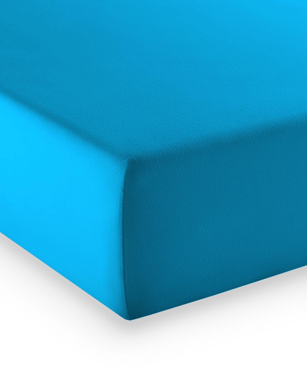 Fixleintuch Q 4000 171 - Azurblau, Basics, Textil (180-200/200-210cm) - Fleuresse