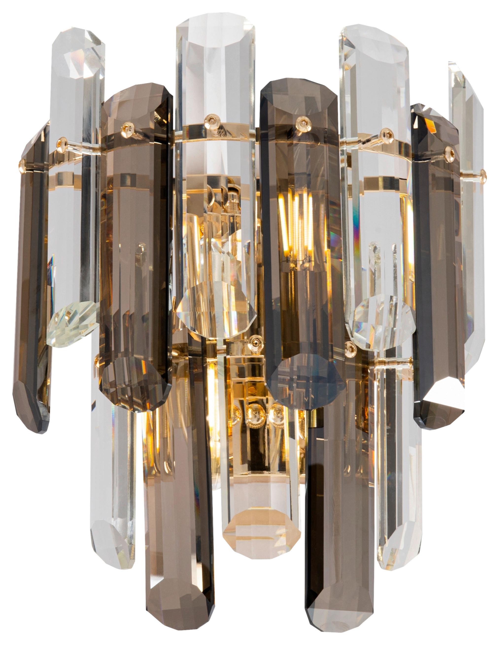 WANDLEUCHTE FLARE - Goldfarben, Basics, Glas/Metall (22,3/27/12,5cm) - MAYTONI