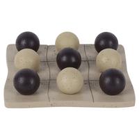 Skulptur Dots Braun/Beige - Beige/Braun, Naturmaterialien (20,5/5/20,5cm) - Mömax
