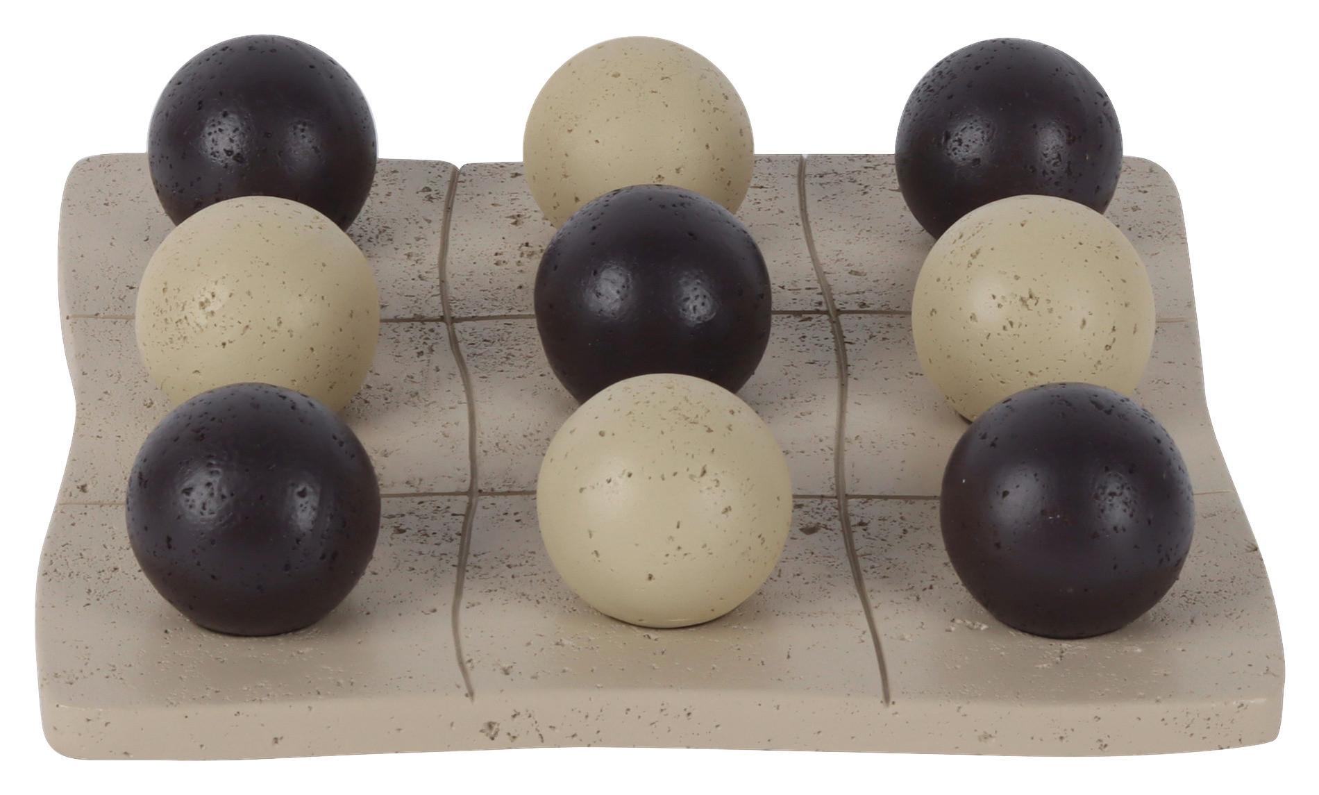 SKULPTUR DOTS - beige/brun, naturmaterial (20,5/5/20,5cm) - Mömax