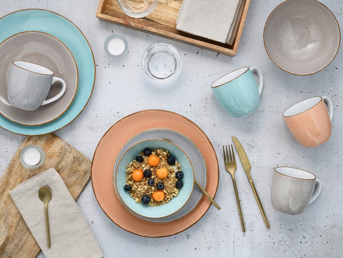 Kombinirani Servis Vintage Nature Bunt, 16-Delni - večbarvno, Basics, keramika - Creatable